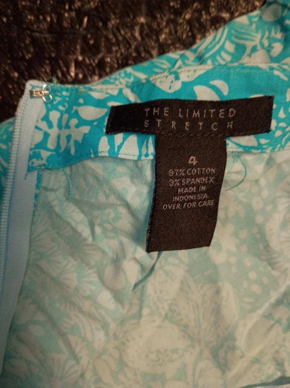 The Limited Turquoise & White Floral Halter Maxi Dress